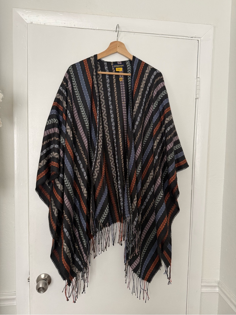 Patapampa Striped Baby Alpaca-Silk shawl